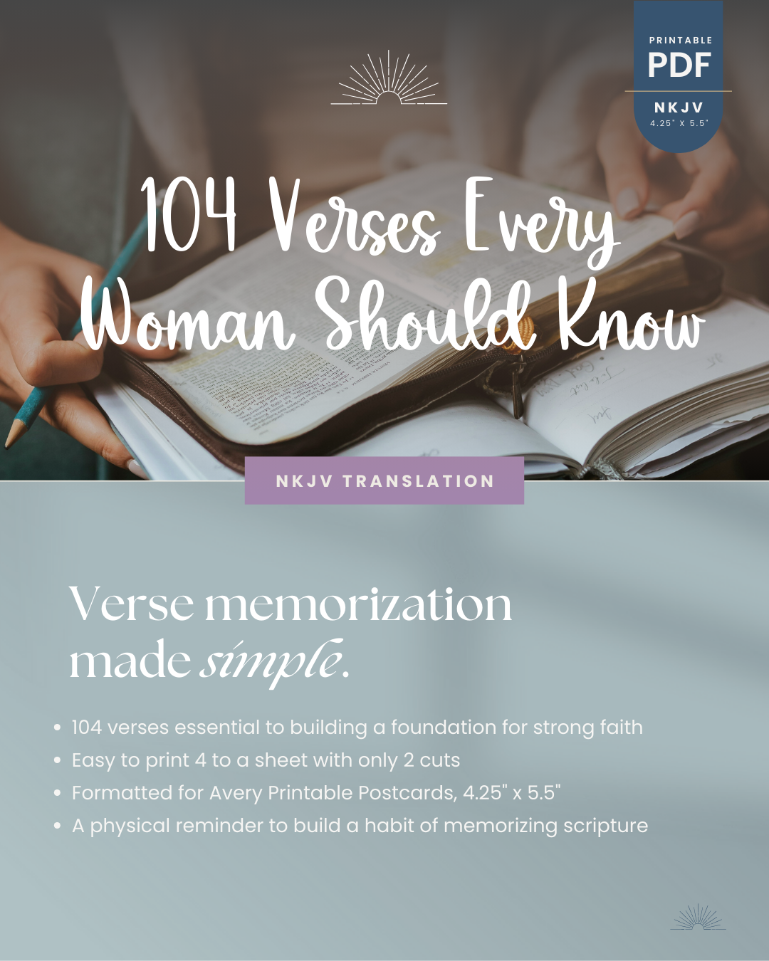 Foundational Truths | Printable Memory Verse Cards