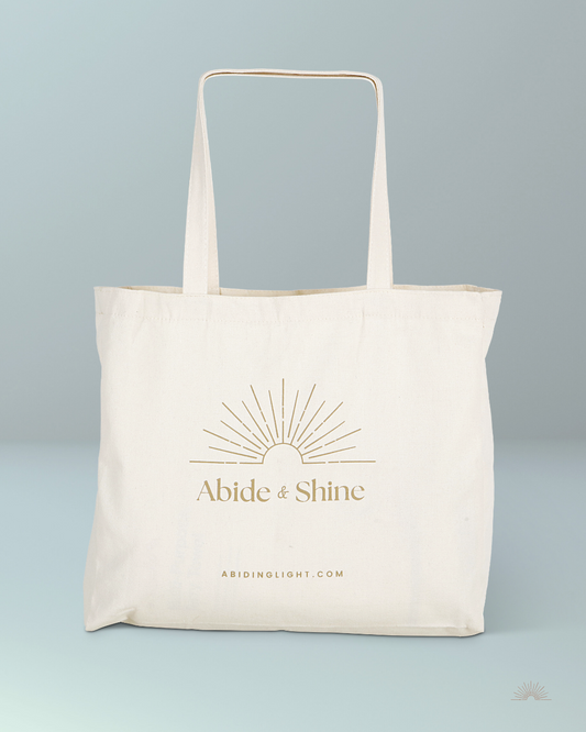 Abide & Shine  |  Cotton Tote
