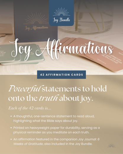 Joy Affirmation - Daily Affirmation Cards