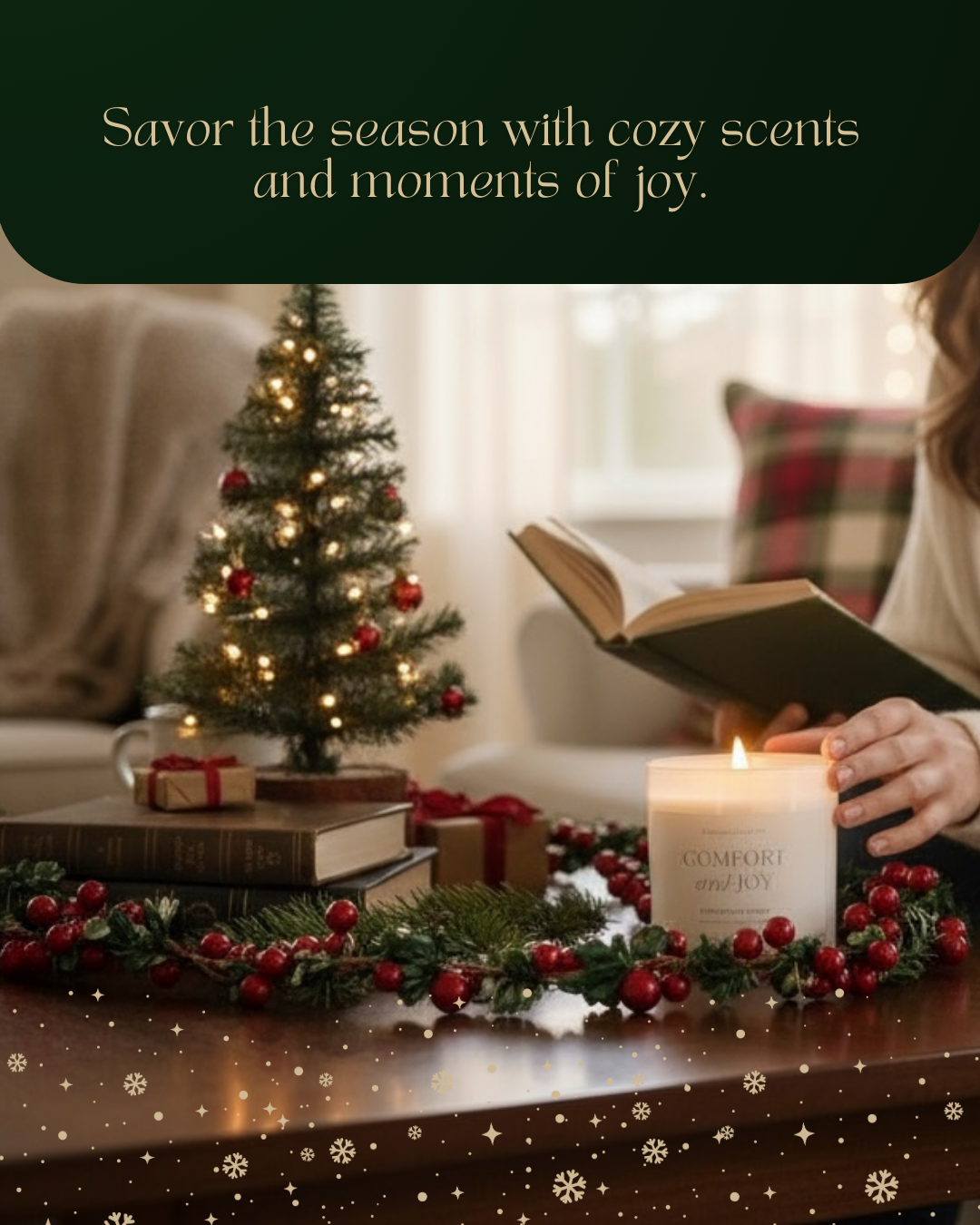 Comfort and Joy Candle | Evergreen Glow