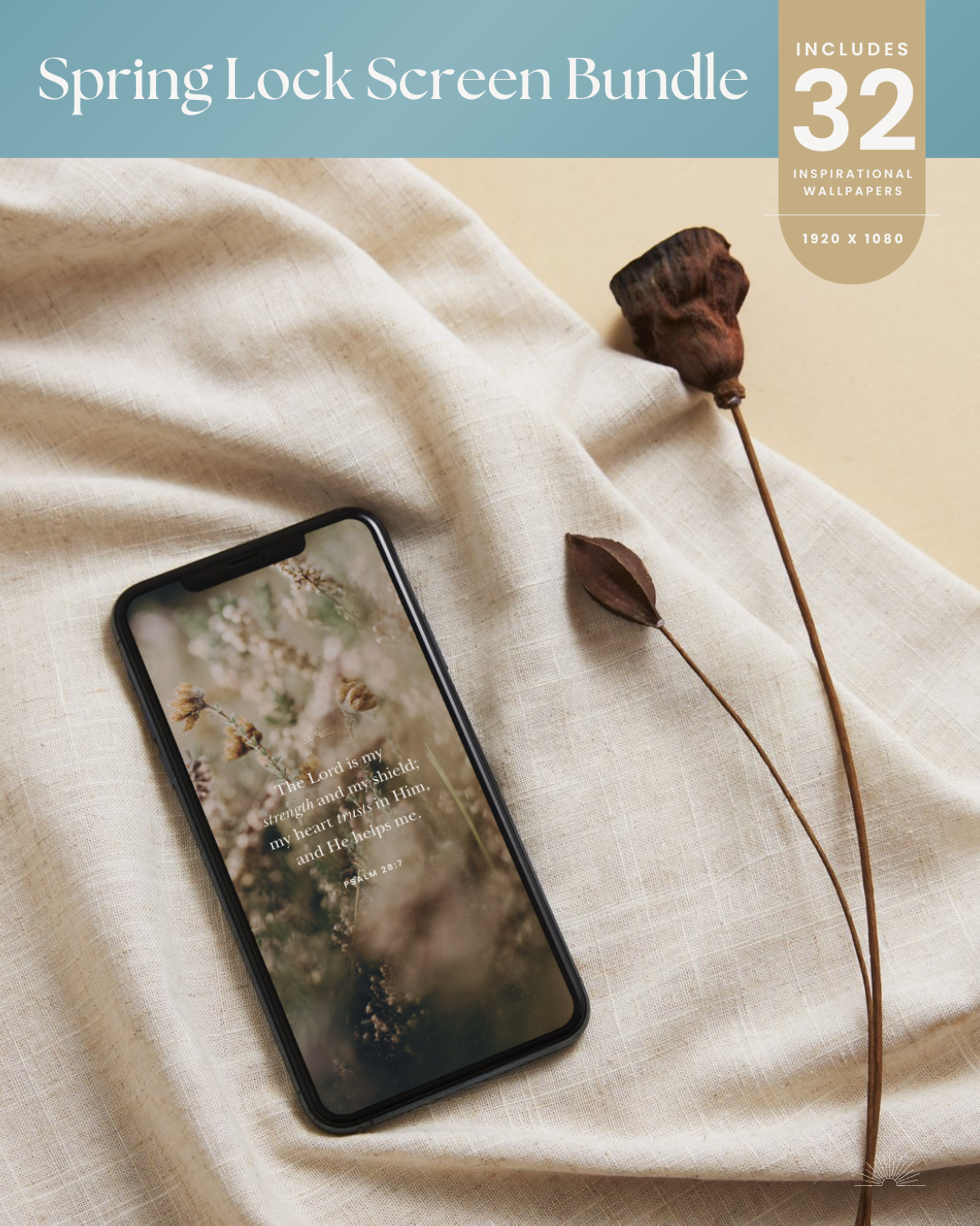Spring Phone Wallpaper Bundle – 32 Inspirational Designs (1920x1080)