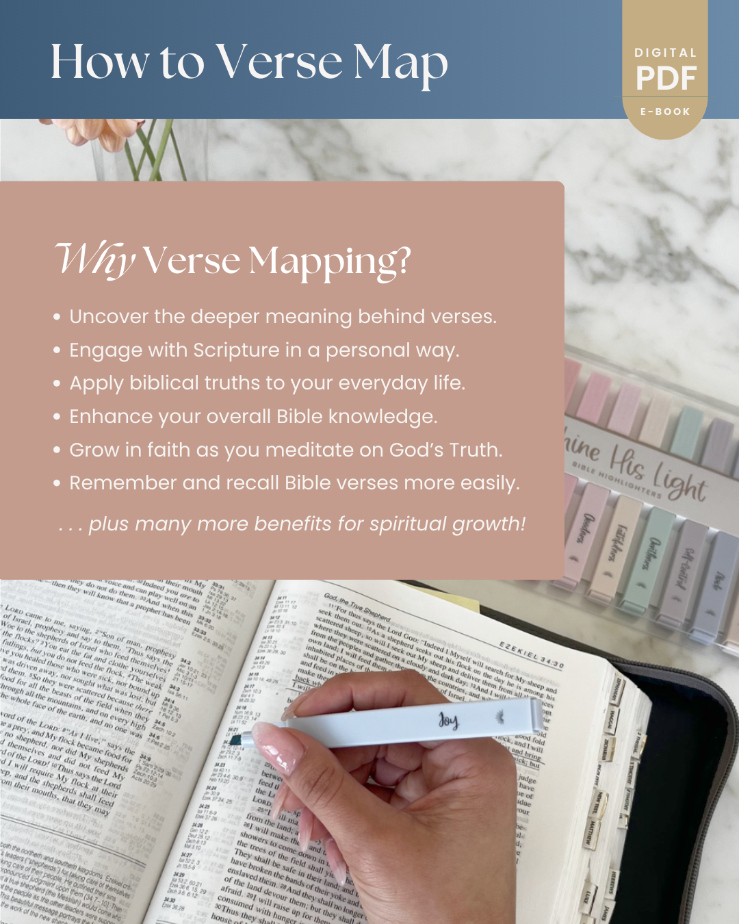 How to Verse Map: A Step-by-Step Guide to Deepen Your Faith (e-Book)